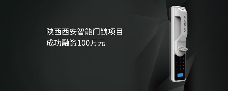 陕西西安智能门锁项目成功合作100万元