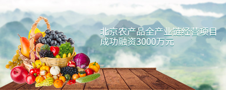 北京农产品全产业链经营项目成功合作3000万元